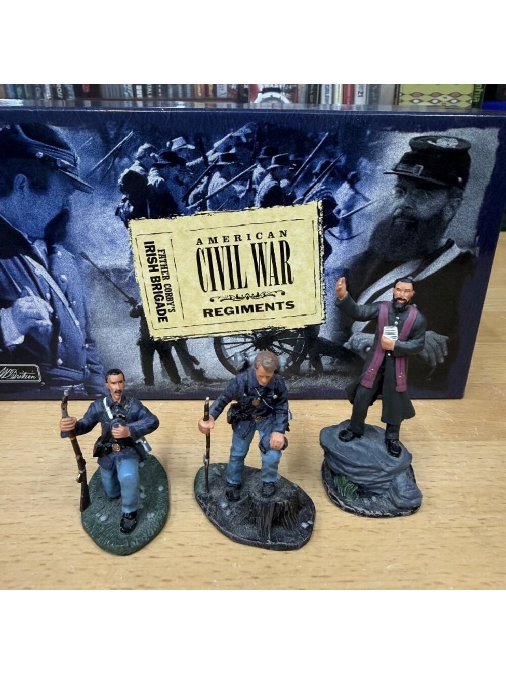 W Britain 00281 Father Corby’s Irish Brigade Civil War 3 Figures Boxed